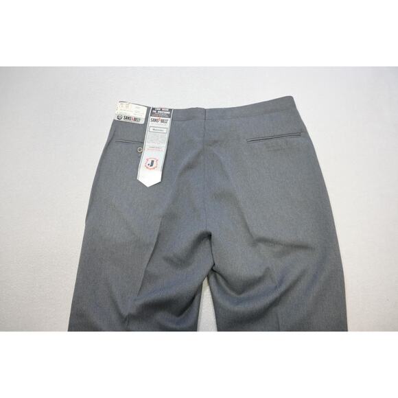 Sansabelt Jaymar Ruby Grant Gray Flex Fit Flat Dress Pants Mens Size 36 NWT - Picture 7 of 9